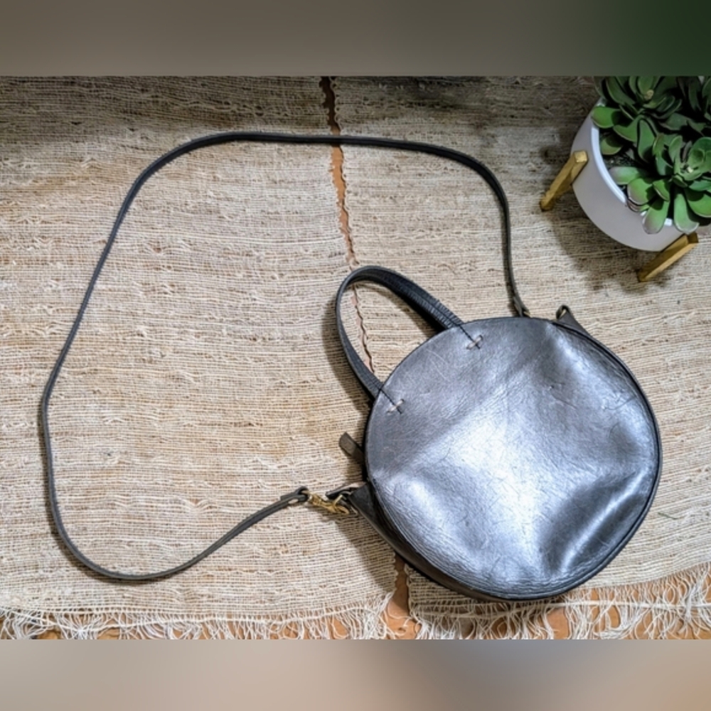 Clare V Alastair Circle Bag in Platinum